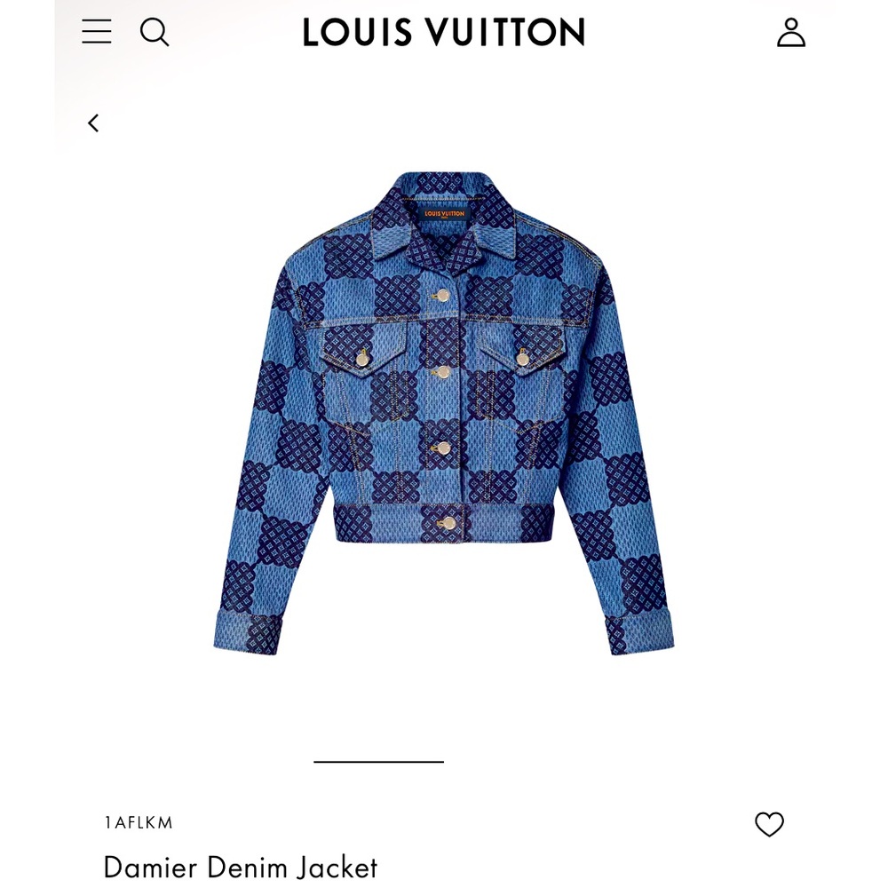 ❤️❤️LOUIS VUITTON Damier Denim Jacket ❤️❤️